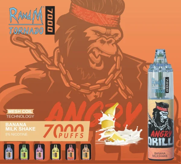Randm Tornado 7000 Puffs Disposable Vape|  Banana MilkshakeRANDMTORNADO7000 12