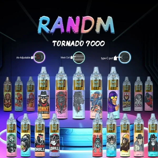Randm Tornado 7000 Puffs Disposable Vape  BoxRANDMTORNADO7000 22