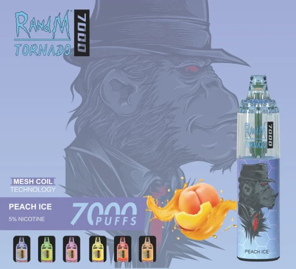 Randm Tornado 7000 Puffs Disposable Vape| Peach IceRANDMTORNADO7000 9