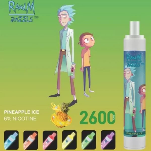 RandM Dazzle Pro RGB Glowing Disposable Vape 2600 PuffsRandM Dazzle Pro (2)