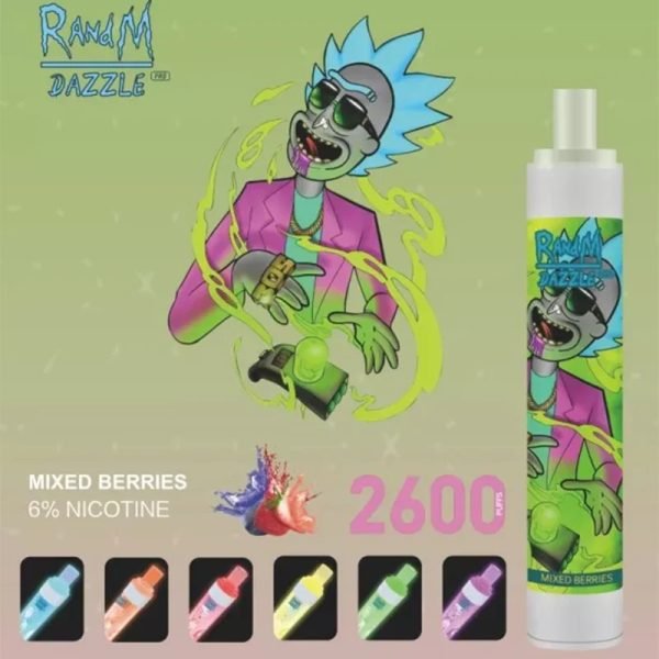 RandM Dazzle Pro RGB Glowing Disposable Vape 2600 PuffsRandM Dazzle Pro (4)