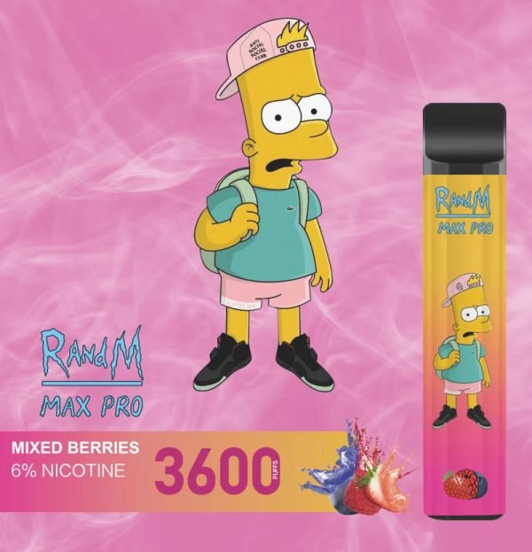 RandM Max Pro 3600 Puffs Cartoon Style Disposable VapeRandM Max Pro Cartoon Style Disposable Vape 3600 Puffs (2)