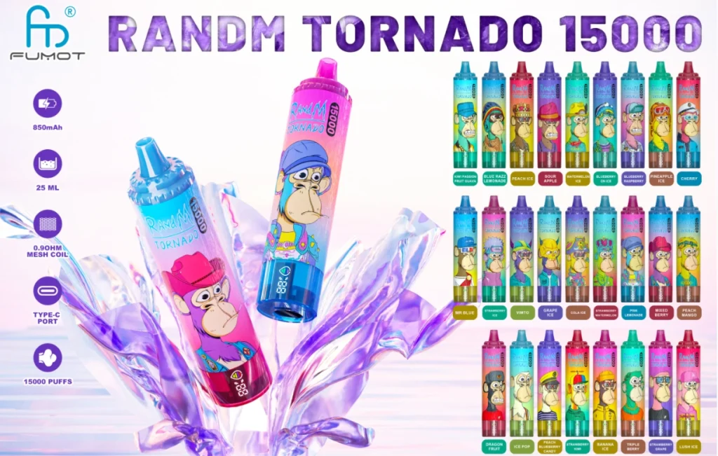 Randm Tornado 15000 Puffs Vape A Box in stock3333